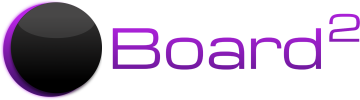 Second Eclipse Community logo, but now smaller and with Board^2 text in skeuomorphic style